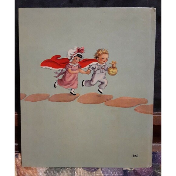 Little Folks in Mother Goose Tell-A-Tale Hardback 1946 Children's Book #863 - Picture 3 of 9